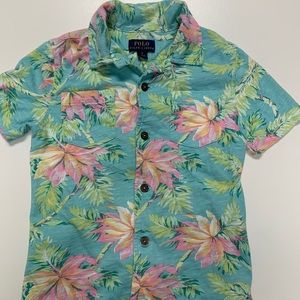 Polo Ralph Lauren Boys size 5 floral shirt